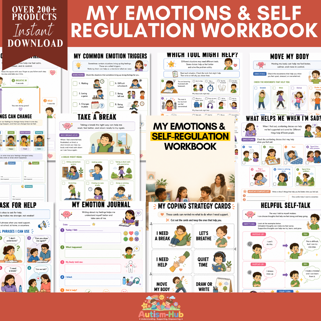 My Emotions & Self-Regulation Workbook